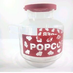 Vintage Catamount Microwave Glass Popcorn Corn Popper 2.5 Qt